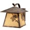 Vaxcel Whitebark 1 Light Bronze Rustic Pinecone Outdoor Wall Lantern Amber Glass OW50593OA - alternate 1